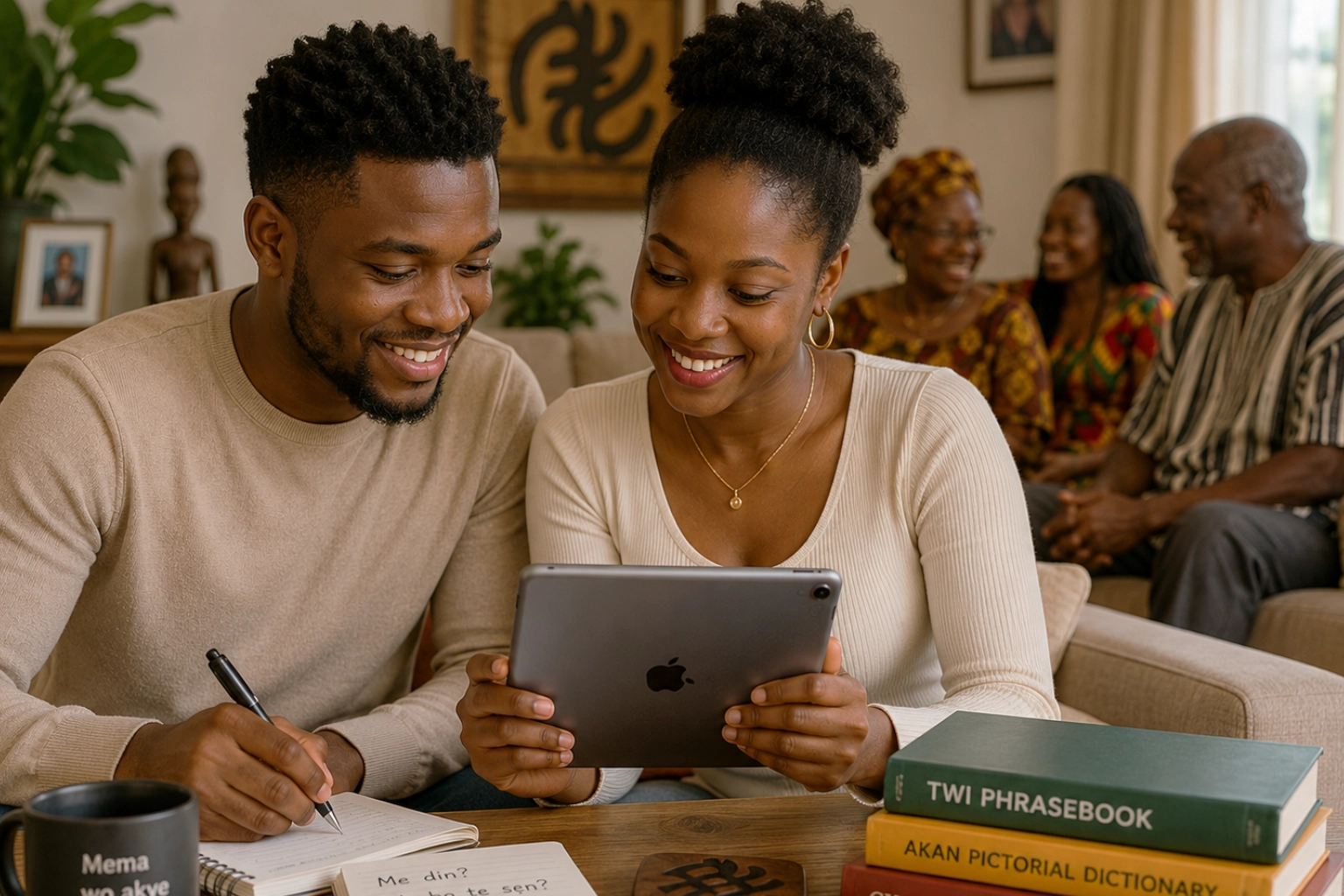 Learning Twi before meeting a partner's Ghanaian family