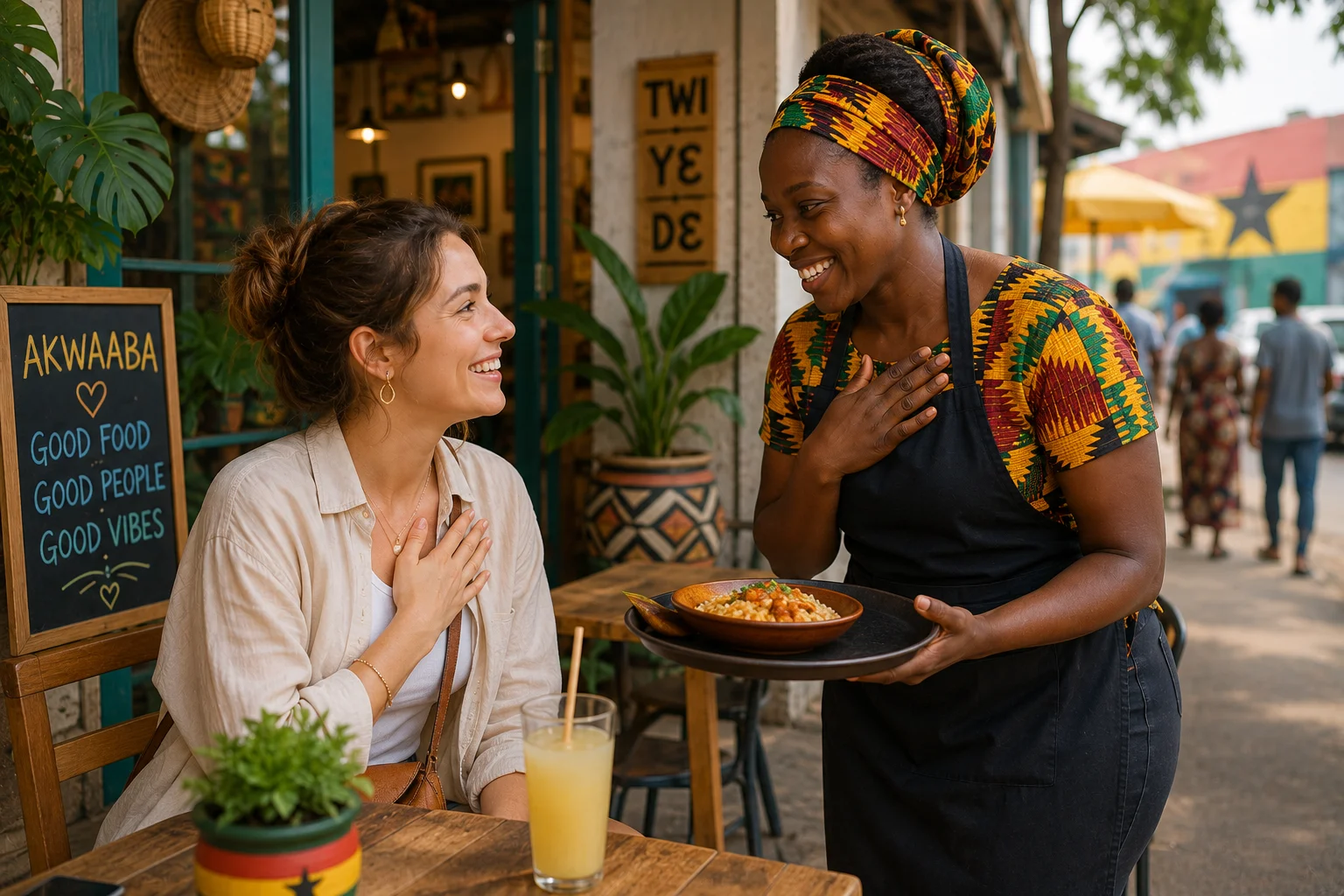 How to say thank you in Twi